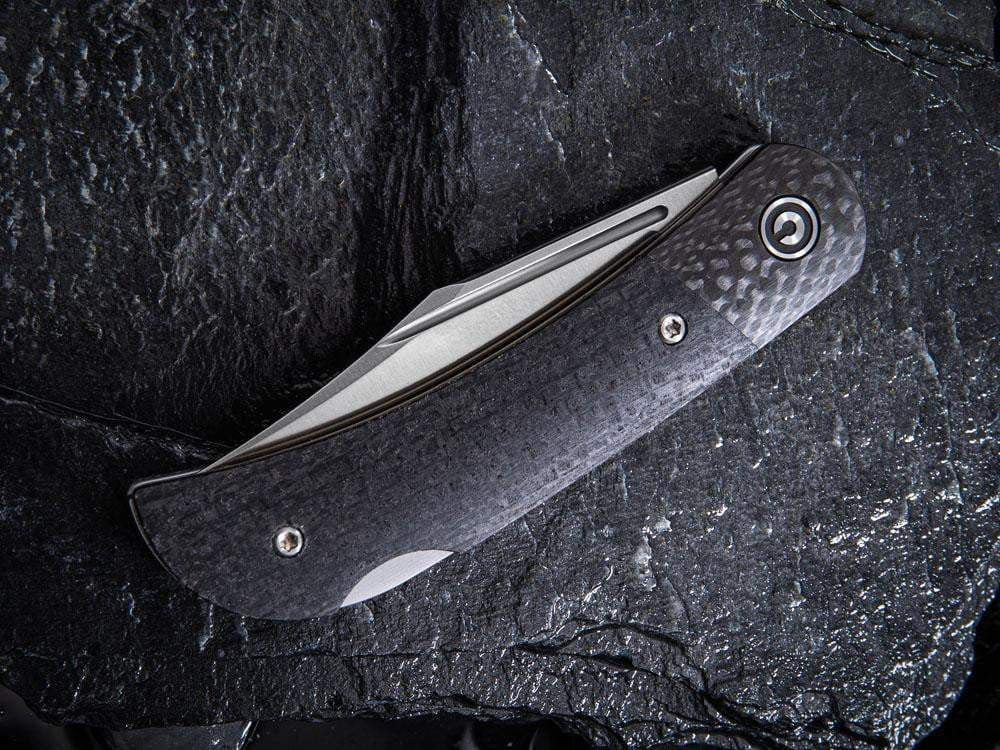 # ** HERE NOW - NEW MICARTA MODEL ** CIVIVI - C914 Rustic Gent - Lock Back - G10 or Micarta Handles & Carbon Fiber Bolsters - True Talon