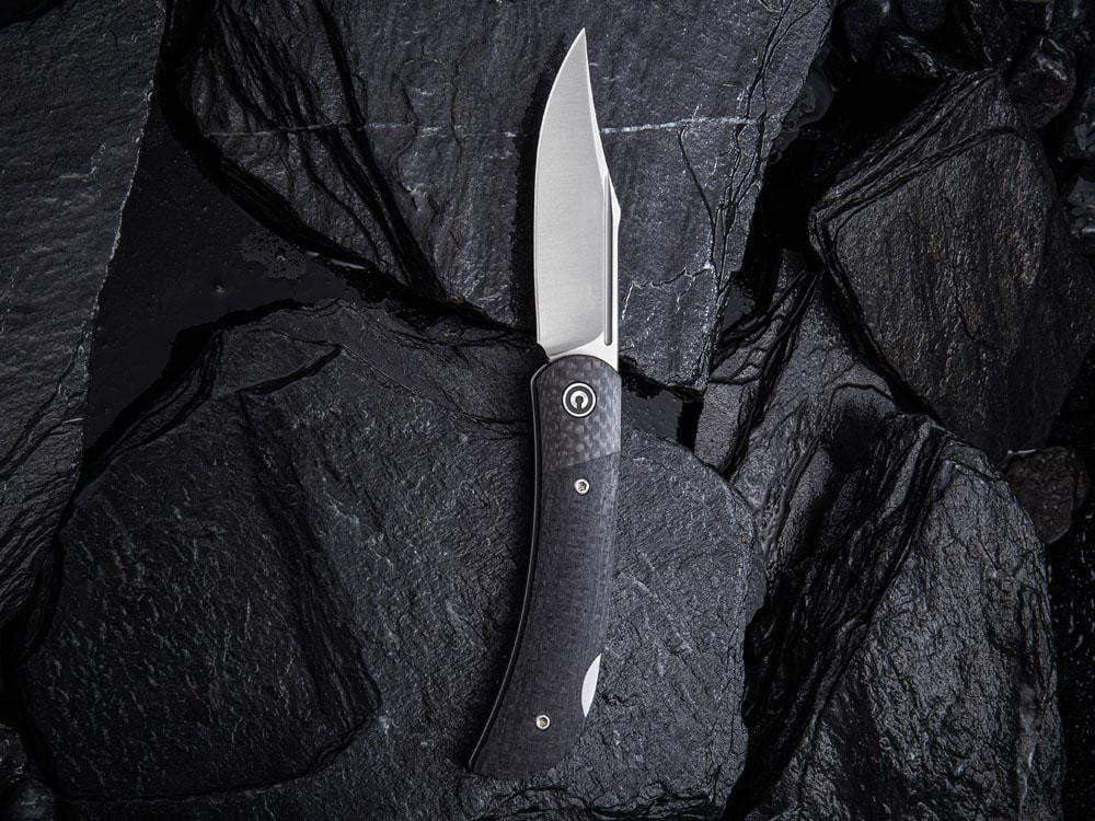 # ** HERE NOW - NEW MICARTA MODEL ** CIVIVI - C914 Rustic Gent - Lock Back - G10 or Micarta Handles & Carbon Fiber Bolsters - True Talon