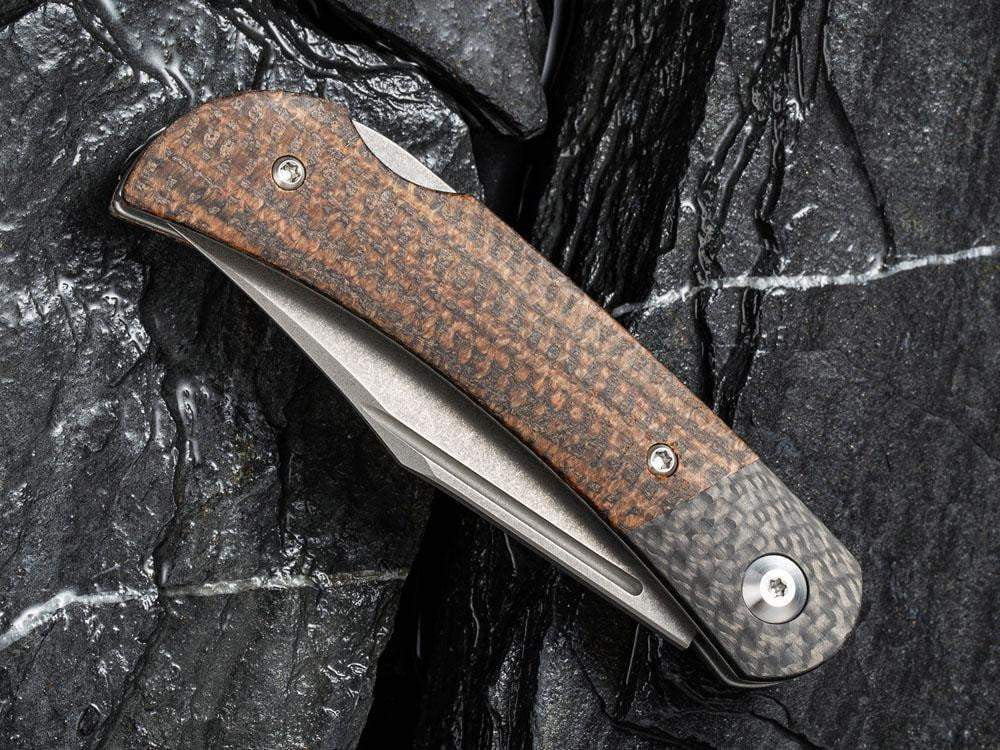 # ** HERE NOW - NEW MICARTA MODEL ** CIVIVI - C914 Rustic Gent - Lock Back - G10 or Micarta Handles & Carbon Fiber Bolsters - True Talon