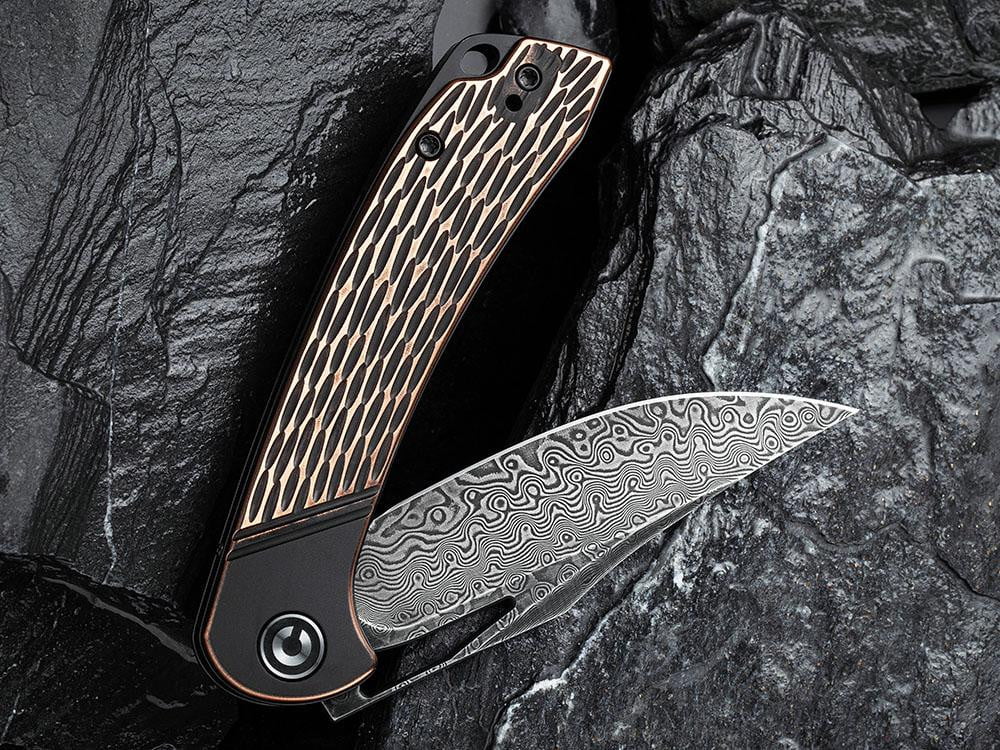 CIVIVI - C2005DS-2 Dogma -Black Damascus blade - BLACK COPPER Handle - True Talon