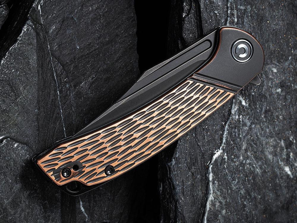 ** HERE NOW ** CIVIVI - C2014B Dogma - BLACK D2 BLADE - BLACK COPPER Handle - True Talon