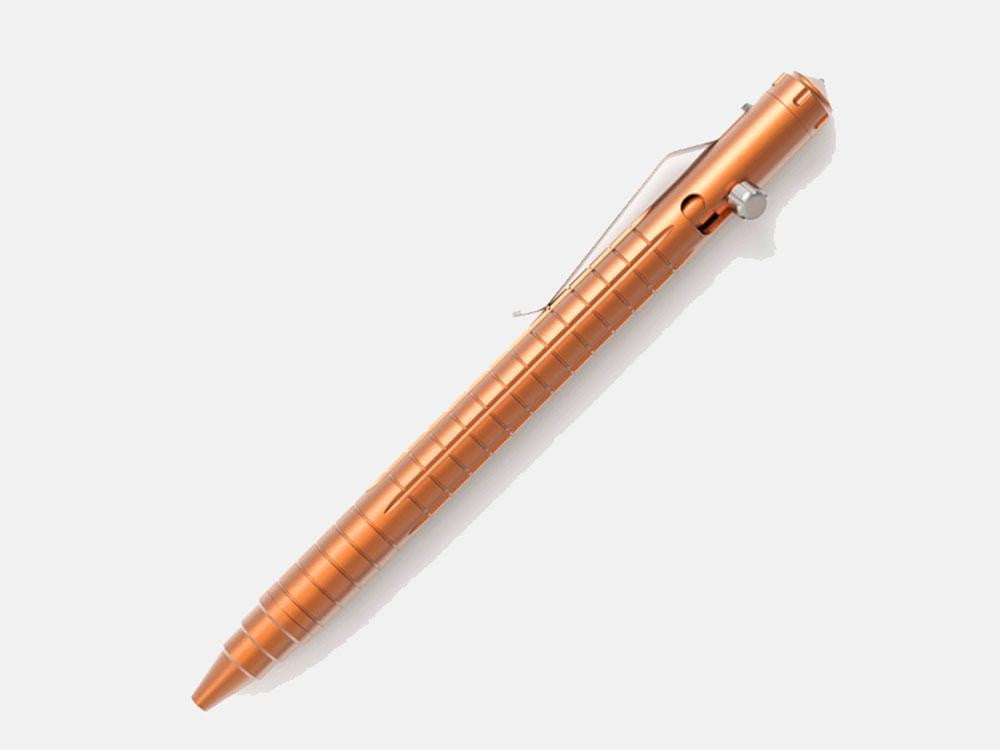 ** HERE NOW ** COPPER THUNDER PEN - Tumbled Copper & Titanium Bolt Pen - Takes Parker and Space Pen Refills - True Talon