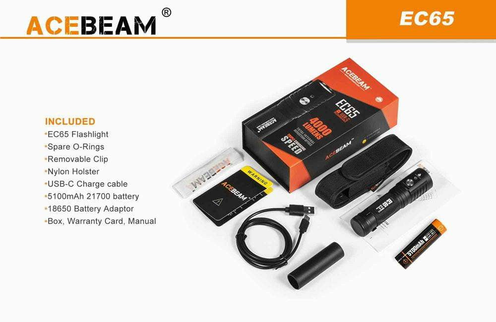 Acebeam EC65 - An Amazing 4000 Lumens EDC Flashlight - True Talon