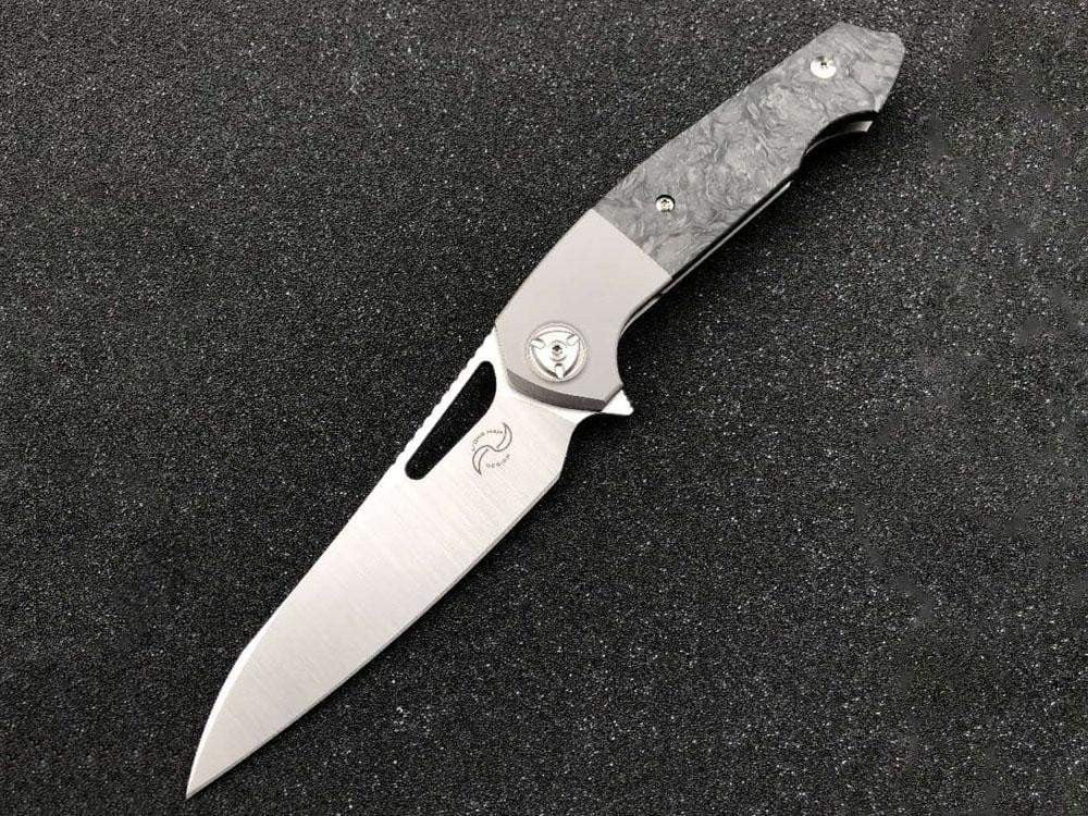 Liong Mah - ERASER - M390 Blade - Carbon Fiber - True Talon