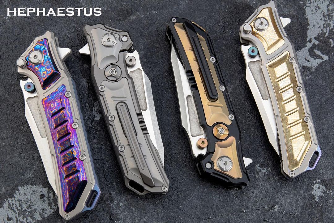 Maxace HEPHAESTUS - M390 Blade - CUSTOM MULTI ROW BEARINGS