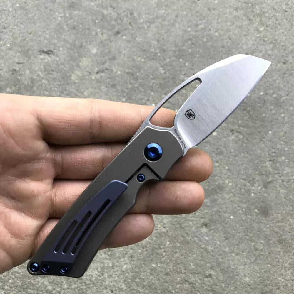 ** HERE NOW ** KANSEPT KNIVES - GOBLIN K2016A3 - S35VN blade - Bronze Titanium Handle - Marshall Noble Design - True Talon