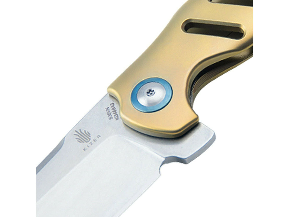 Kizer Ki3488 - Sheepdog Mini - S35VN blade - Titanium Handle - 3 colours