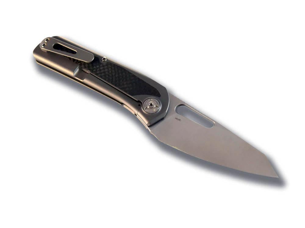 Liong Mah - KUF V2 - M390 blade - Carbon Fiber and titanium handle - True Talon