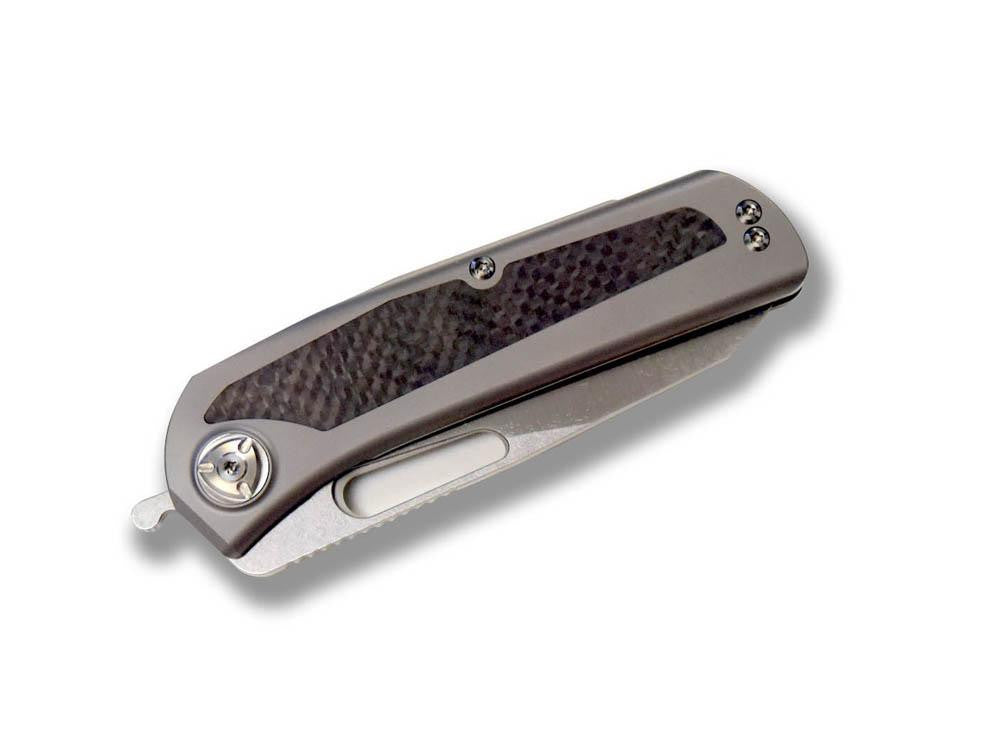 Liong Mah - KUF V2 - M390 blade - Carbon Fiber and titanium handle - True Talon