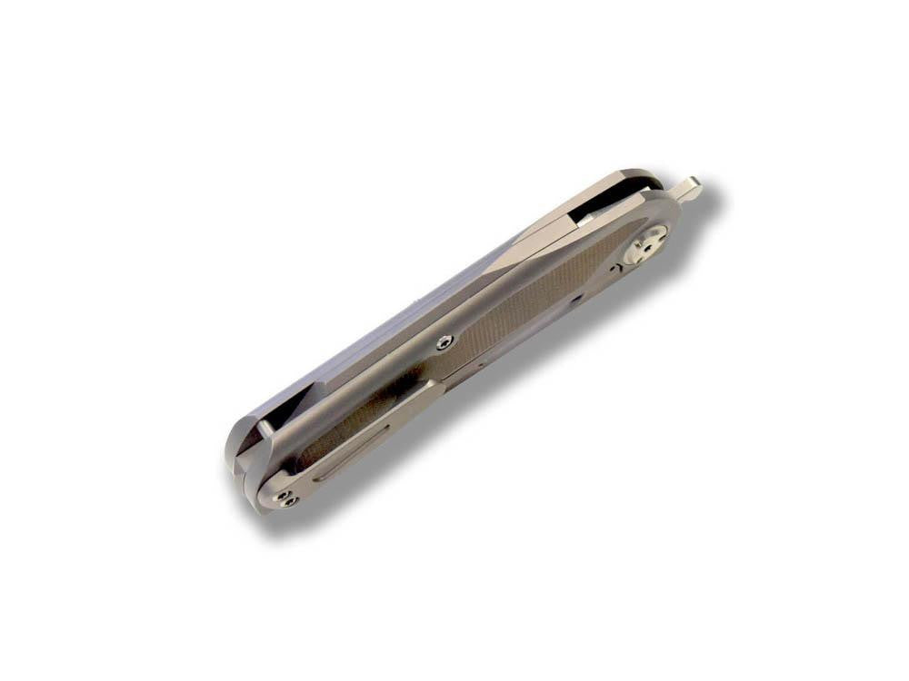 Liong Mah - KUF V2 - M390 blade - Carbon Fiber and titanium handle - True Talon