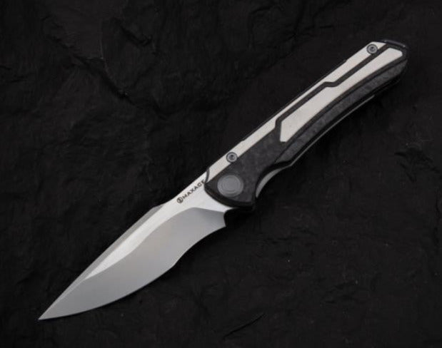# ** HERE NOW ** MAXACE KESTREL - M390 Blade - NEW SPEARPOINT BLADE