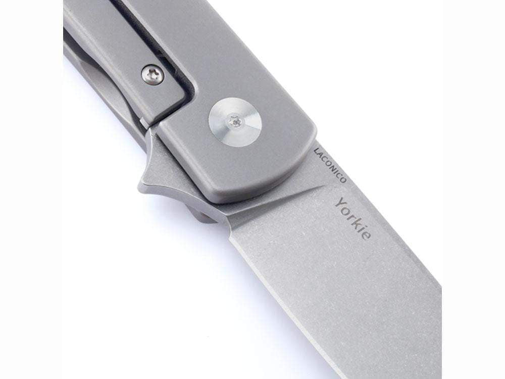 Kizer Ki3525 - YORKIE - S35VN Blade - Grey titanium handle - True Talon