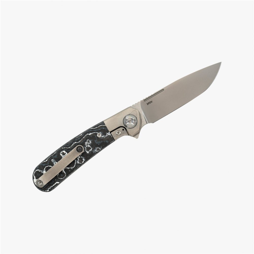 Liong Mah - L-1 - S90V BLADE - INTEGRAL TITANIUM HANDLES - FULL TITANIUM OR CARBON FIBER INLAYS