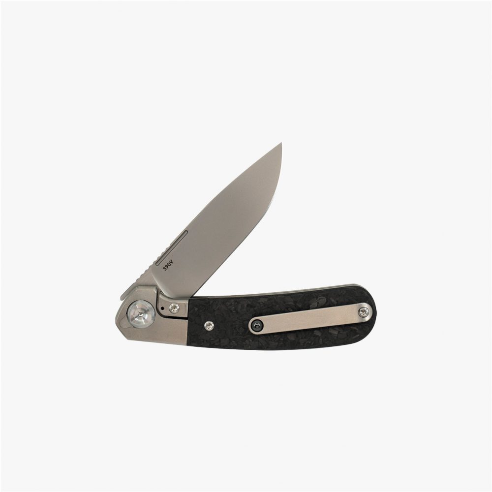 Liong Mah - L-1 - S90V BLADE - INTEGRAL TITANIUM HANDLES - FULL TITANIUM OR CARBON FIBER INLAYS