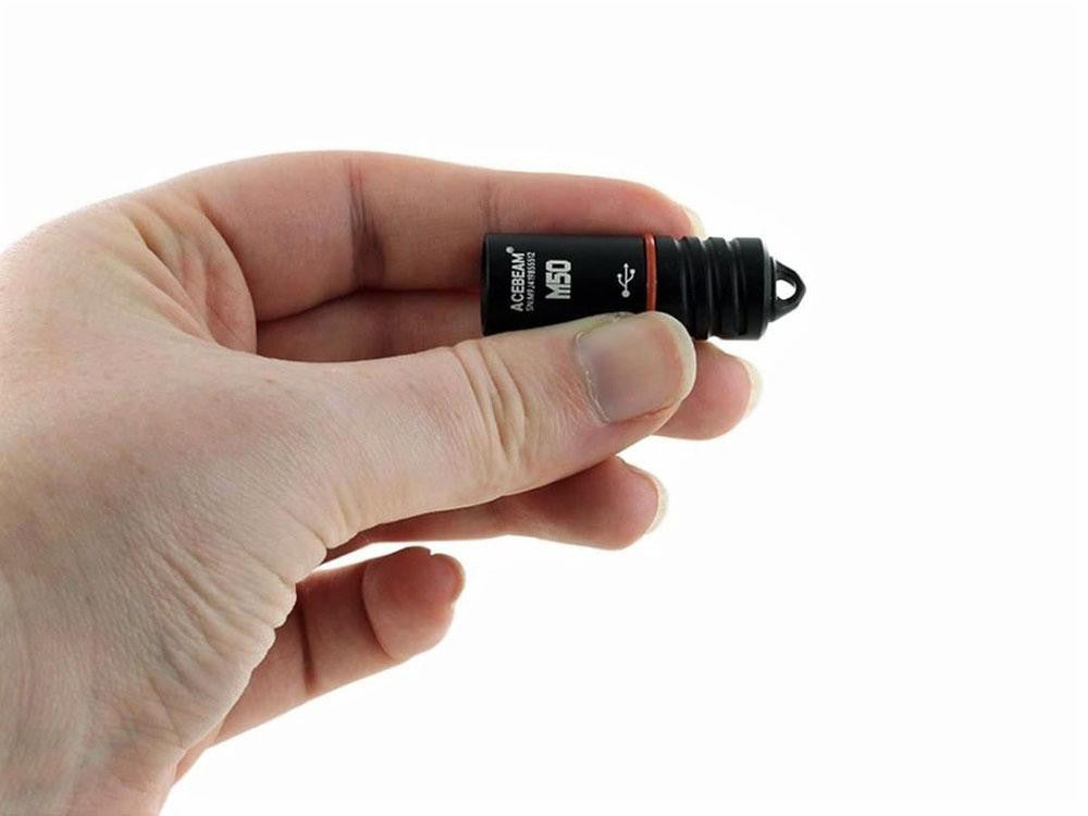 ** 200 LUMENS - PERFECT GIFT OR EDC ** Acebeam M50 - USB Rechargable Key Ring Light - True Talon