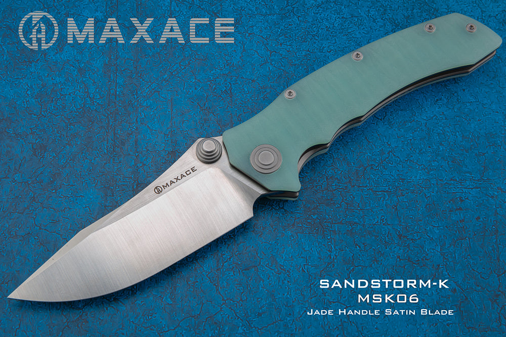 MAXACE SANDSTORM-K - Bohler K110 Blade - G10 Handles