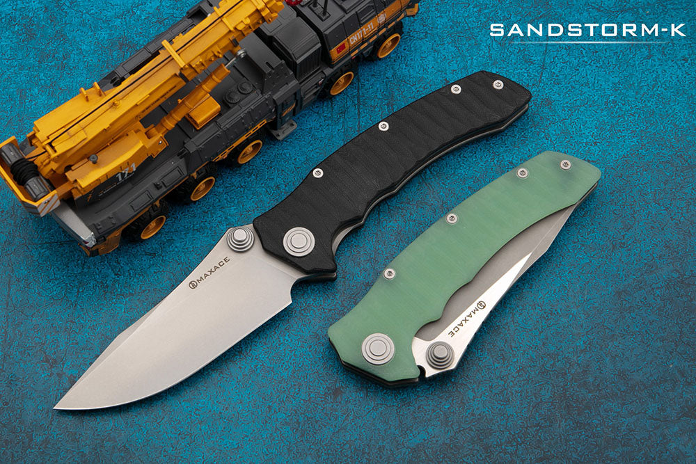 MAXACE SANDSTORM-K - Bohler K110 Blade - G10 Handles