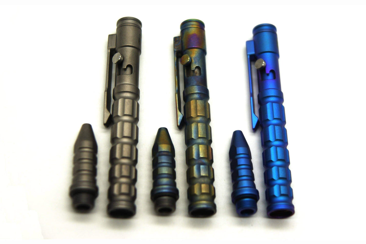 ** NOW HERE ** P10 TITANIUM TACTICAL PEN - Takes Parker or Space Pen Refills - True Talon