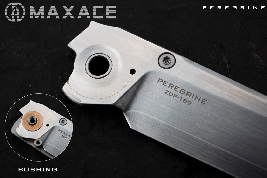 MAXACE PEREGRINE - ZDP189 BLADE - BRONZE PHOSPHOR WASHERS - CARBON FIBER