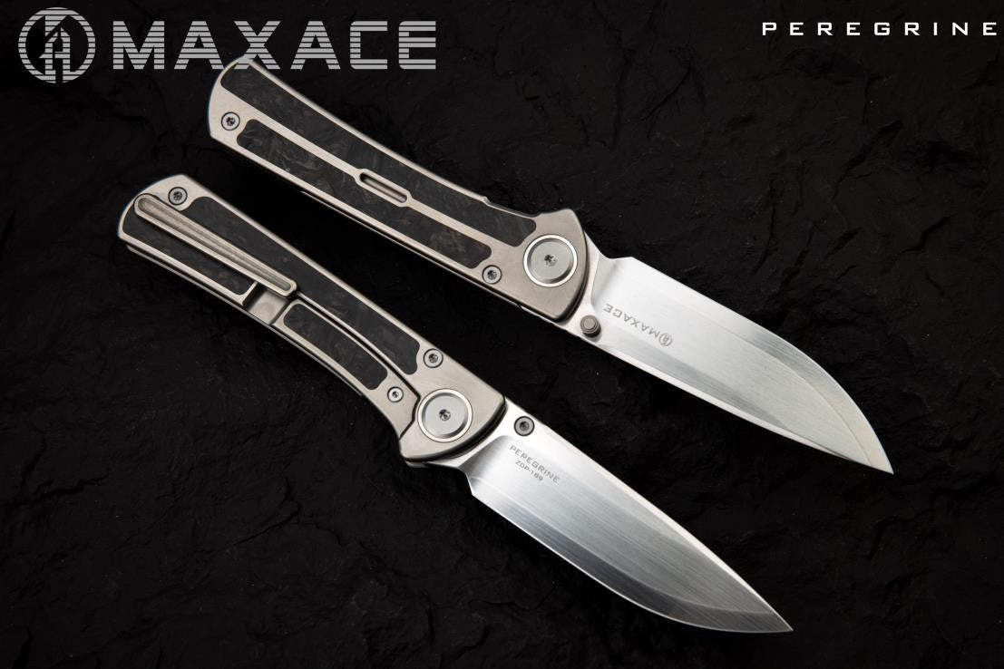 MAXACE PEREGRINE - ZDP189 BLADE - BRONZE PHOSPHOR WASHERS - CARBON FIBER