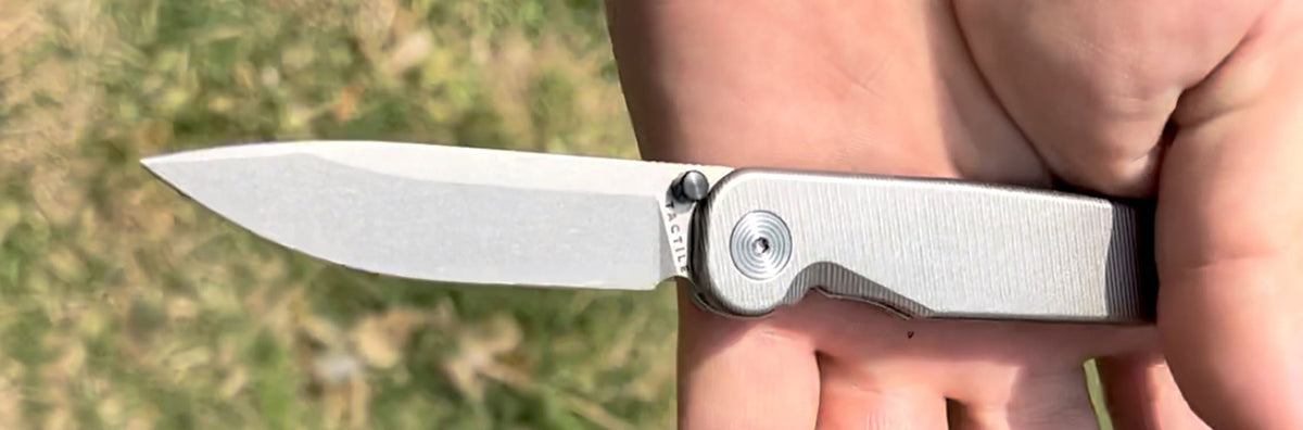 # ** ALMOST GONE ** TACTILE KNIFE - ROCKWALL THUMB STUD - MAGNACUT STEEL BLADE - 100% MADE IN THE USA - True Talon