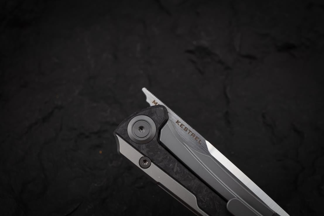 # ** HERE NOW ** MAXACE KESTREL - M390 Blade - NEW SPEARPOINT BLADE