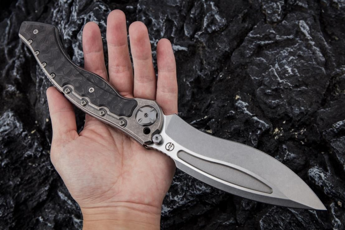 # ** BACK AGAIN ** MAXACE VORTEX - 5.4 INCH M390 Blade - MIDNIGHT CAT DESIGN