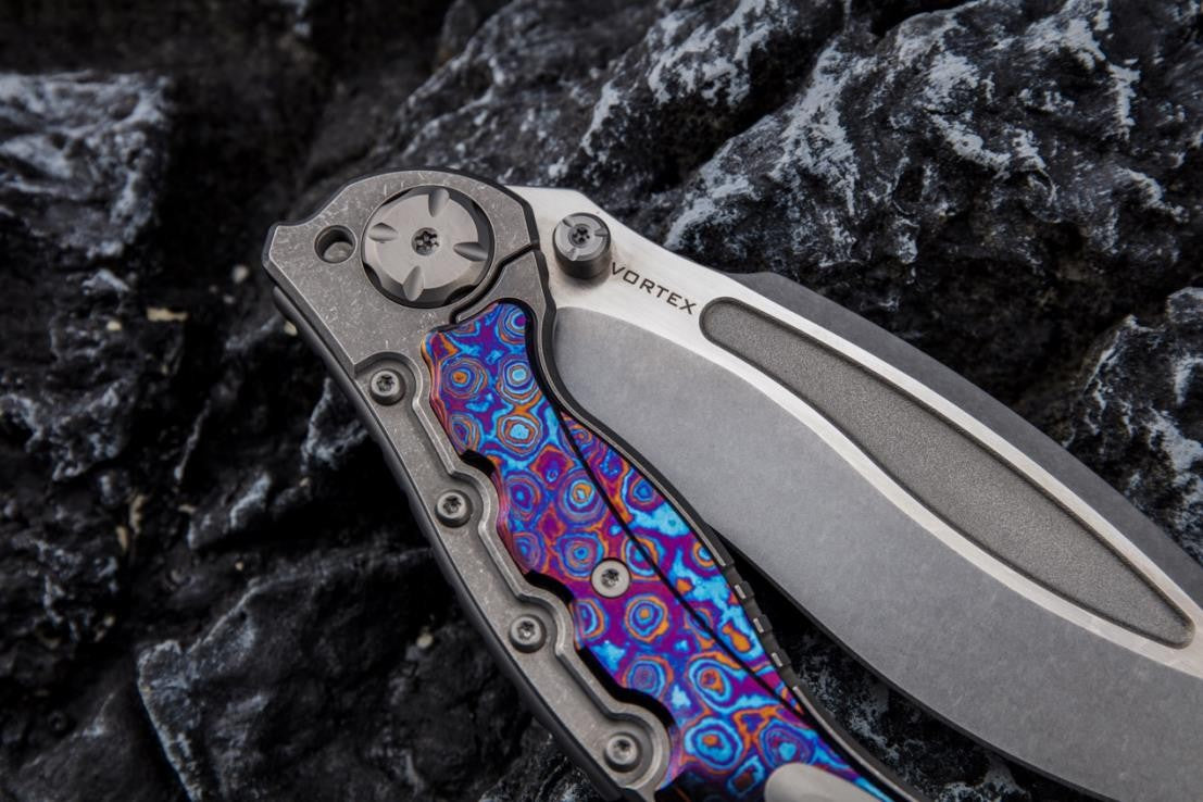 # ** BACK AGAIN ** MAXACE VORTEX - 5.4 INCH M390 Blade - MIDNIGHT CAT DESIGN