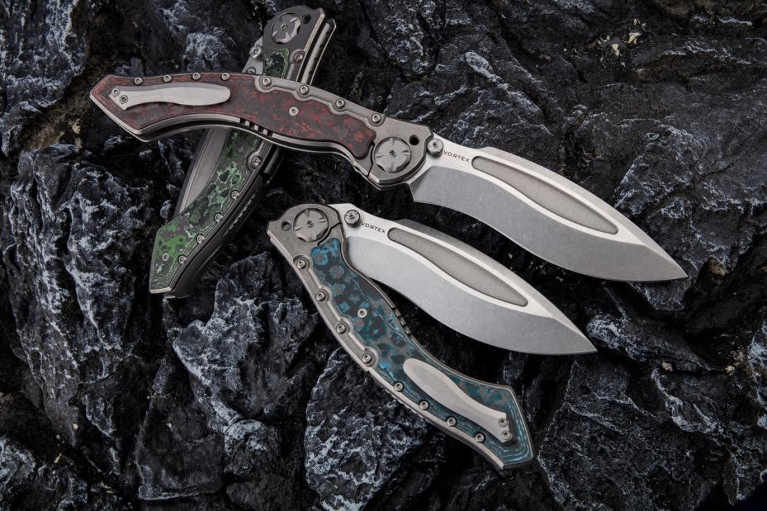 # ** BACK AGAIN ** MAXACE VORTEX - 5.4 INCH M390 Blade - MIDNIGHT CAT DESIGN
