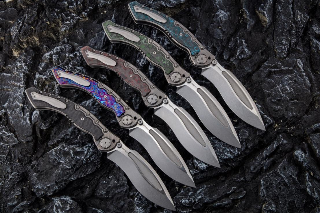 # ** BACK AGAIN ** MAXACE VORTEX - 5.4 INCH M390 Blade - MIDNIGHT CAT DESIGN