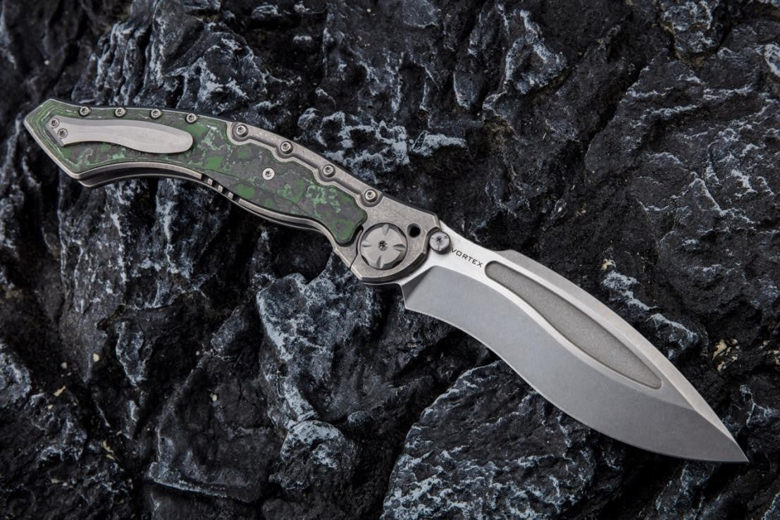 # ** BACK AGAIN ** MAXACE VORTEX - 5.4 INCH M390 Blade - MIDNIGHT CAT DESIGN