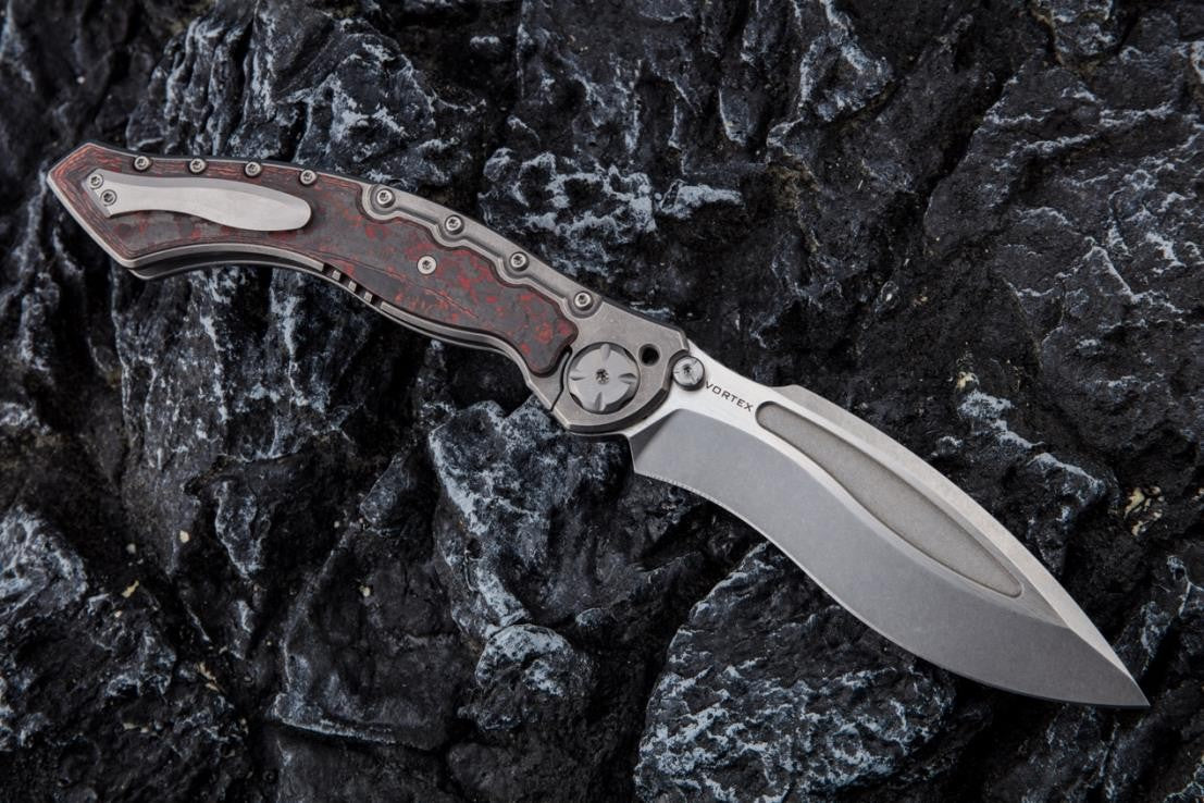 # ** BACK AGAIN ** MAXACE VORTEX - 5.4 INCH M390 Blade - MIDNIGHT CAT DESIGN