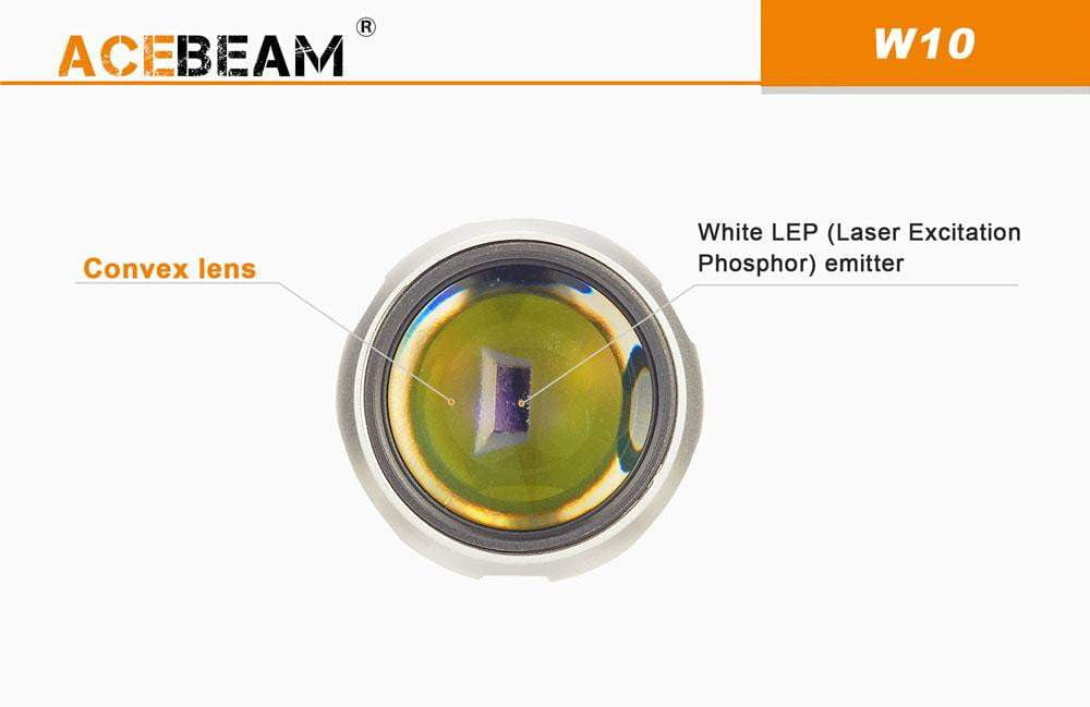 Acebeam W10 - 1 Kilometer Range - White Laser - True Talon