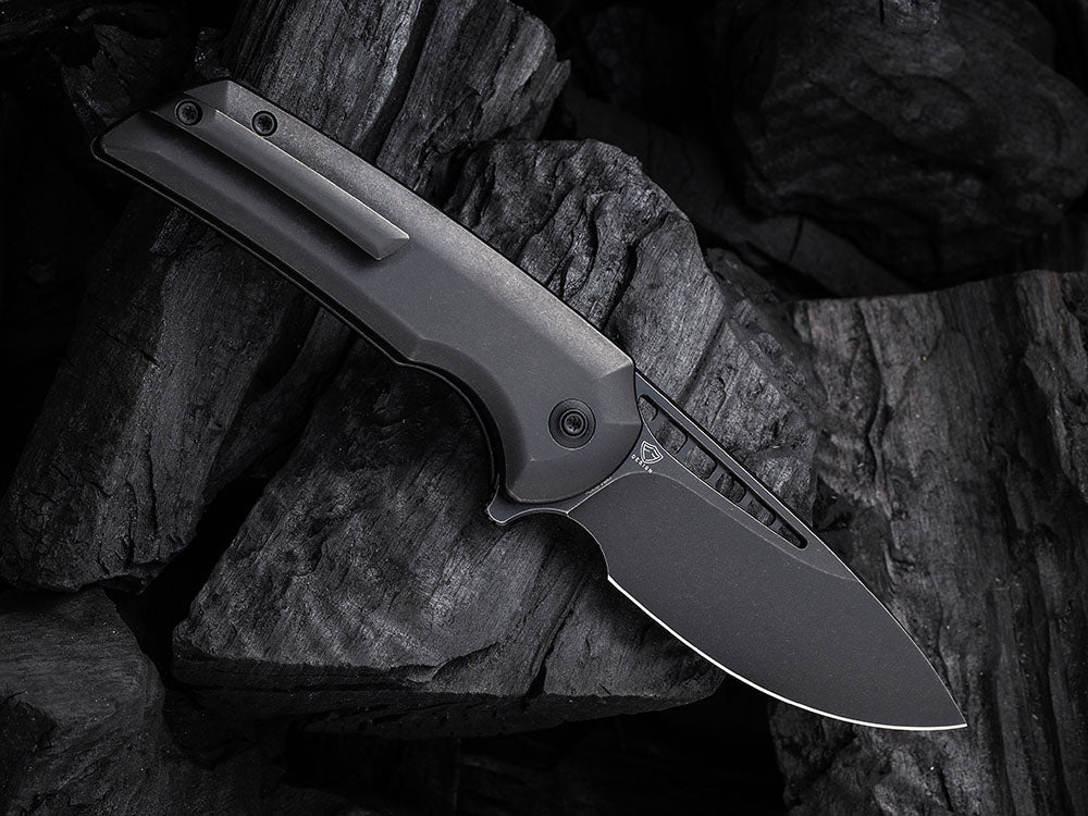 WE Knives - WE054BL MINI MALICE - 20CV Blade - Button Lock - Ferrum Forge Design