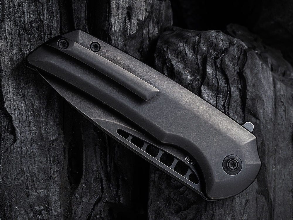 WE Knives - WE054BL MINI MALICE - 20CV Blade - Button Lock - Ferrum Forge Design
