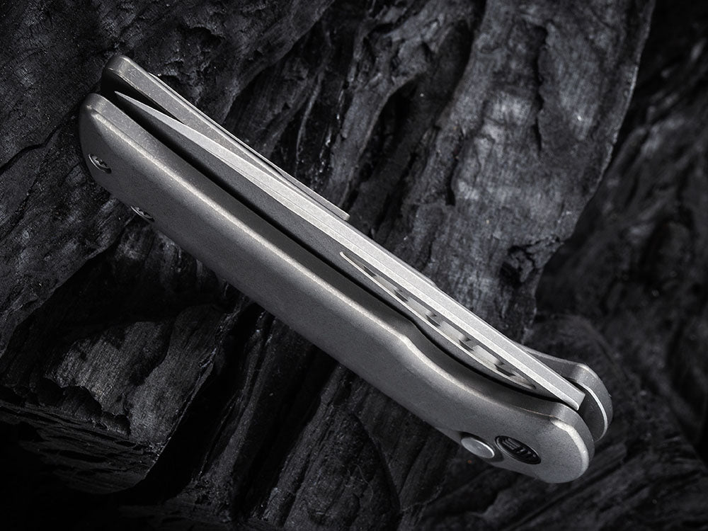 WE Knives - WE054BL MINI MALICE - 20CV Blade - Button Lock - Ferrum Forge Design