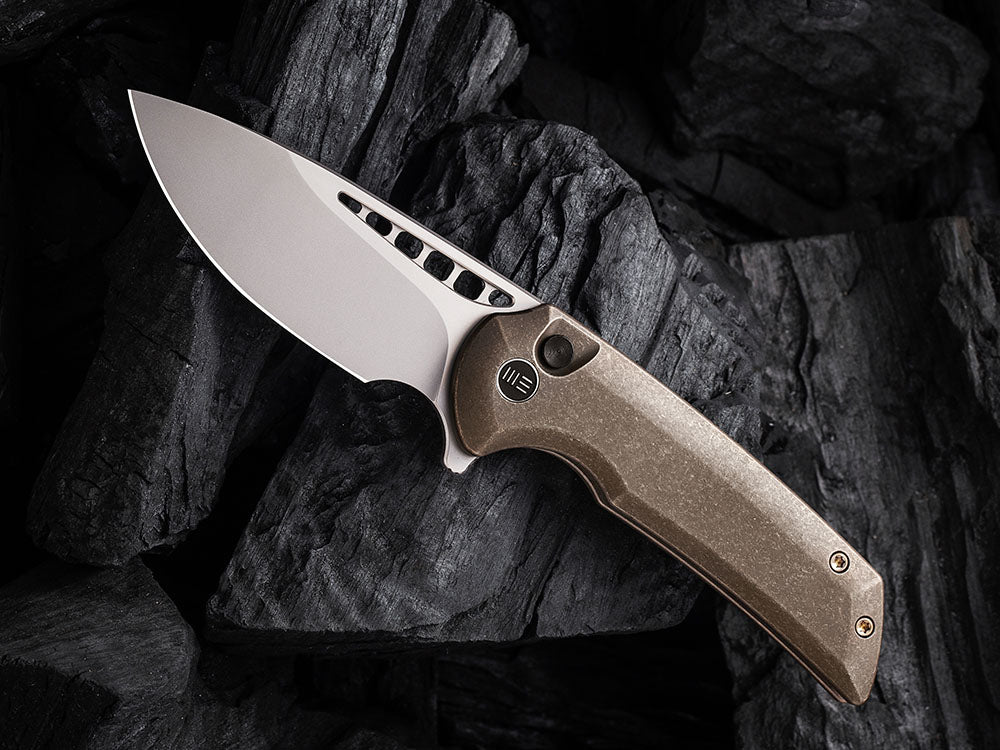 WE Knives - WE054BL MINI MALICE - 20CV Blade - Button Lock - Ferrum Forge Design