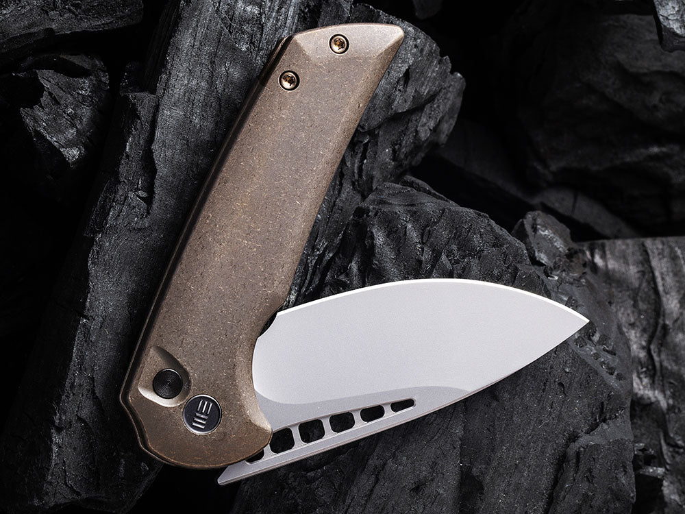 WE Knives - WE054BL MINI MALICE - 20CV Blade - Button Lock - Ferrum Forge Design