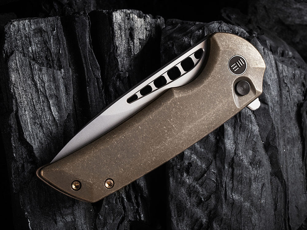 WE Knives - WE054BL MINI MALICE - 20CV Blade - Button Lock - Ferrum Forge Design