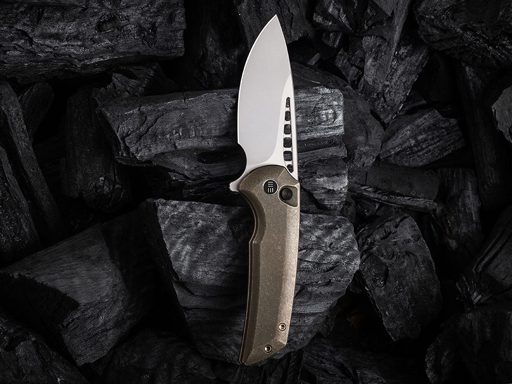WE Knives - WE054BL MINI MALICE - 20CV Blade - Button Lock - Ferrum Forge Design