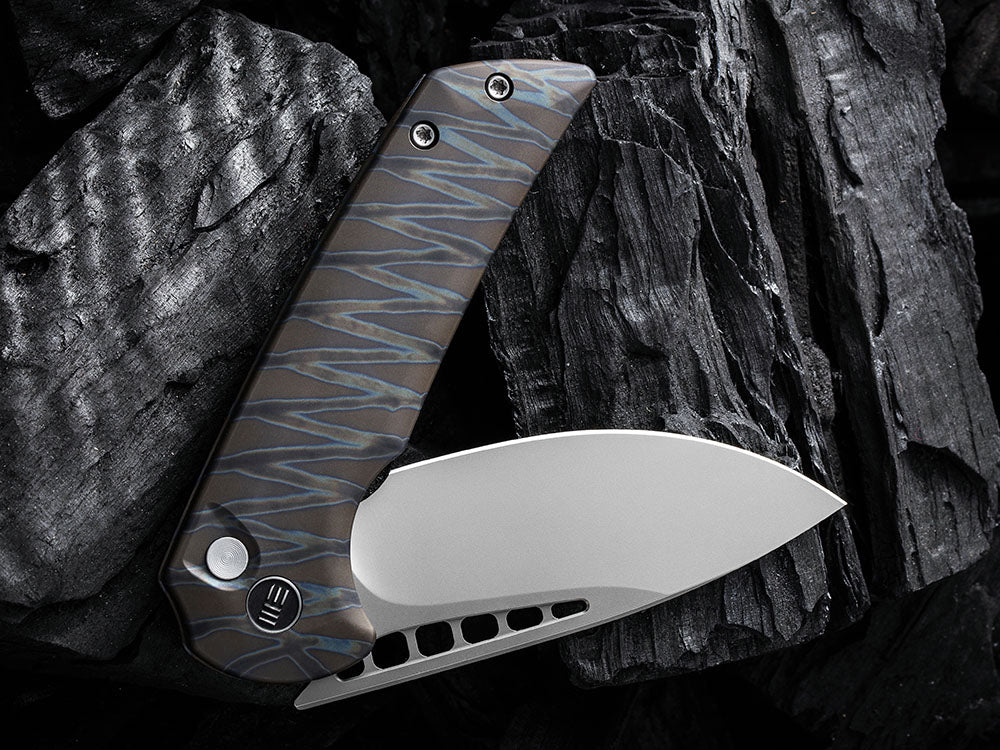 WE Knives - WE054BL MINI MALICE - 20CV Blade - Button Lock - Ferrum Forge Design