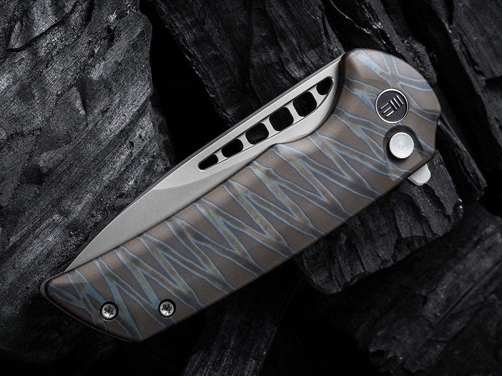 WE Knives - WE054BL MINI MALICE - 20CV Blade - Button Lock - Ferrum Forge Design