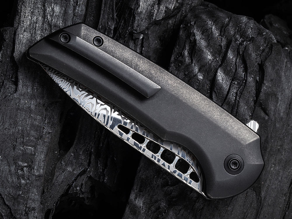 WE Knives - WE054BL MINI MALICE - 20CV Blade - Button Lock - Ferrum Forge Design