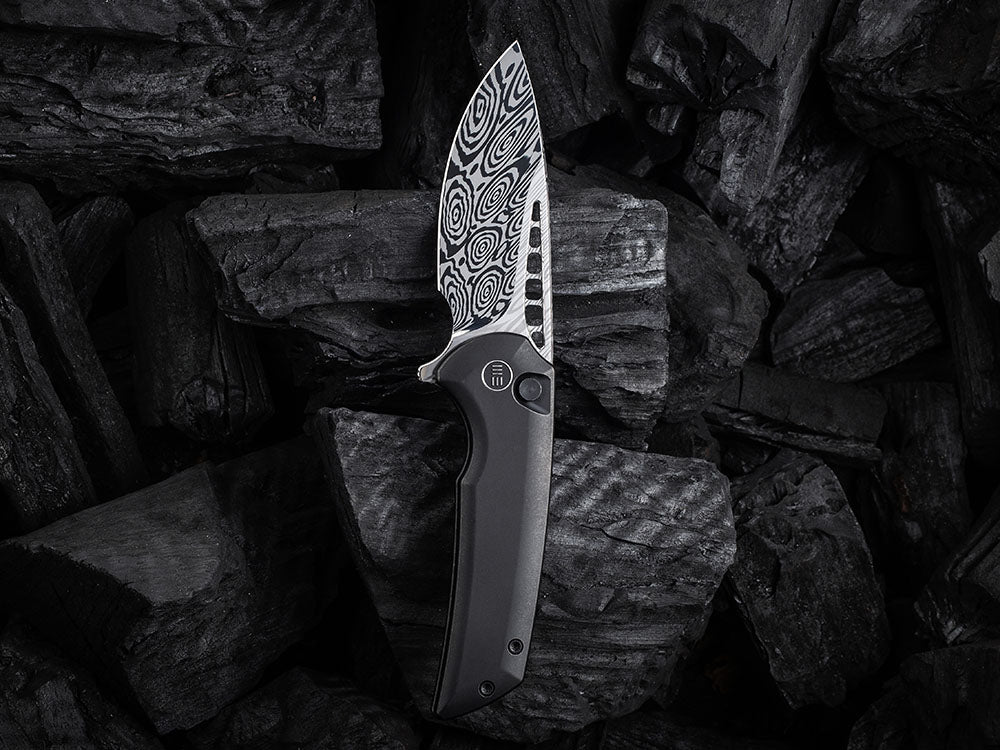 WE Knives - WE054BL MINI MALICE - 20CV Blade - Button Lock - Ferrum Forge Design