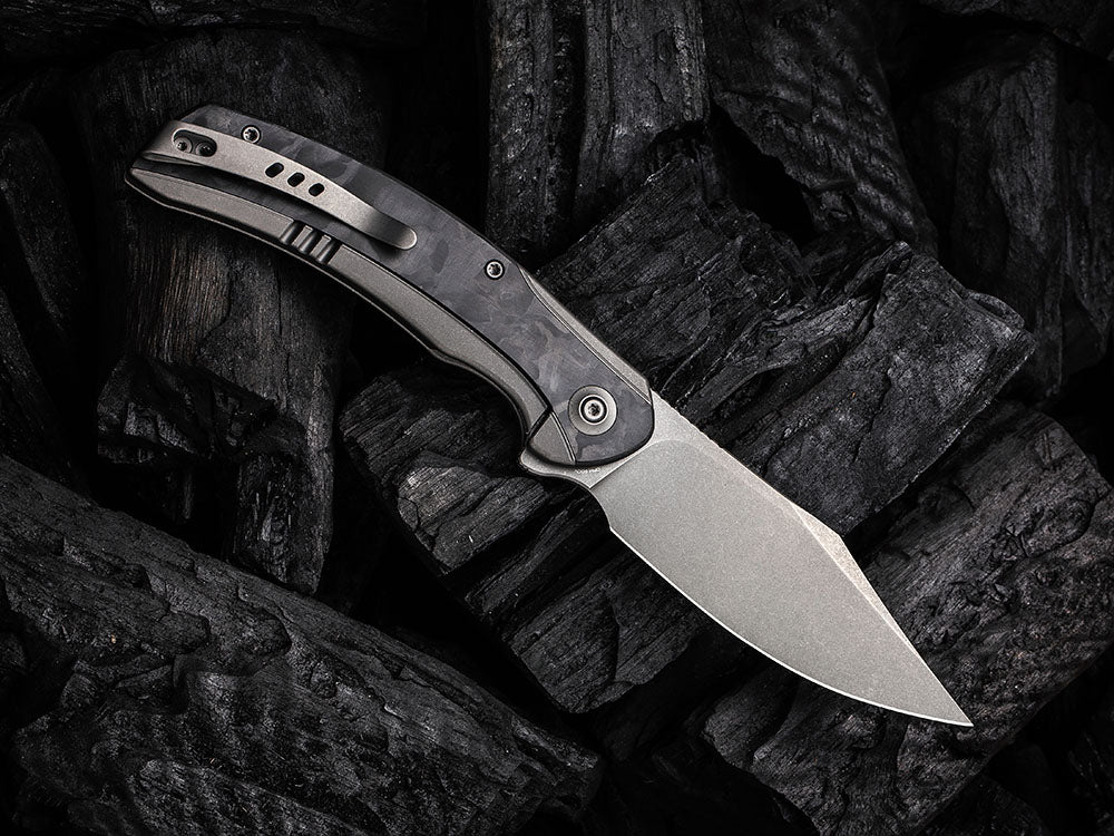** COMING SOON ** - WE Knife WE19022 - SNICK - 20CV or Damasteel Blade - Titanium Handle