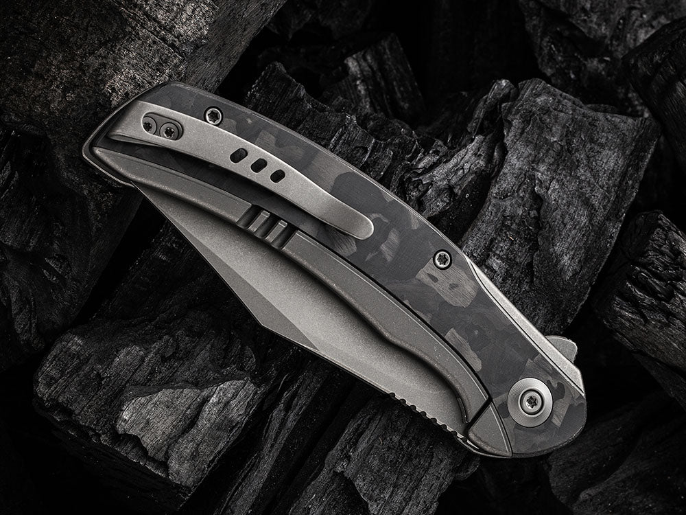 ** COMING SOON ** - WE Knife WE19022 - SNICK - 20CV or Damasteel Blade - Titanium Handle