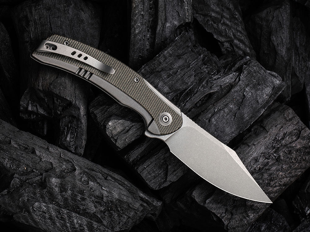** COMING SOON ** - WE Knife WE19022 - SNICK - 20CV or Damasteel Blade - Titanium Handle