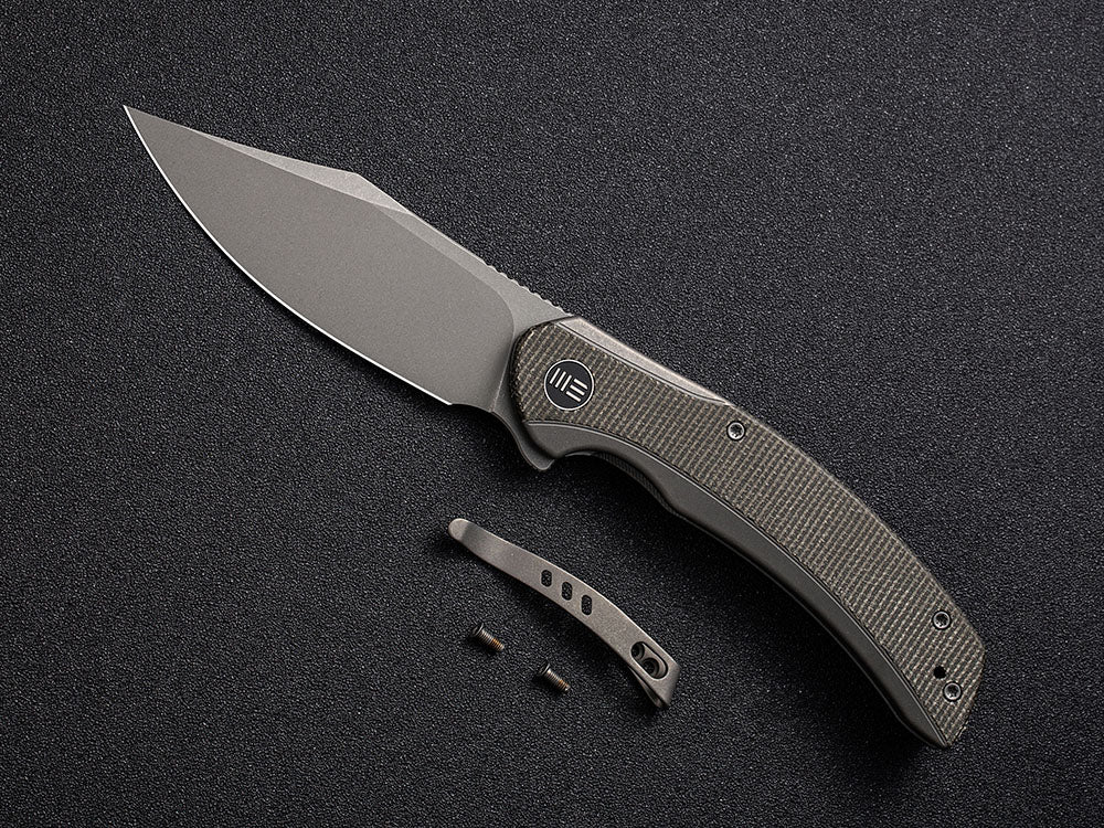** COMING SOON ** - WE Knife WE19022 - SNICK - 20CV or Damasteel Blade - Titanium Handle