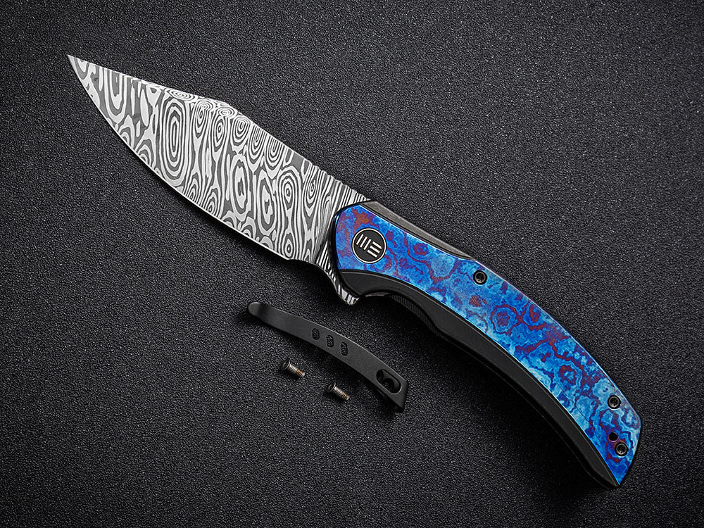 ** COMING SOON ** - WE Knife WE19022 - SNICK - 20CV or Damasteel Blade - Titanium Handle