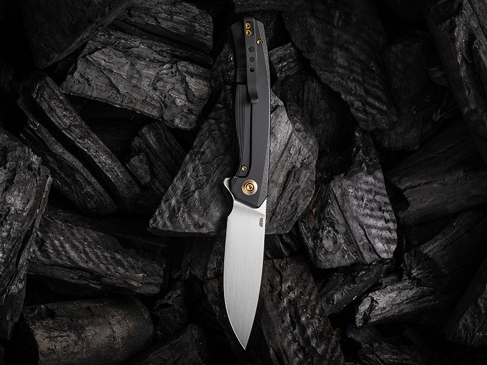 # ** ALMOST GONE ** WE Knife - WE20015 SEER - HAND RUBBED 20CV Blade - Titanium Handle - LIMITED EDITION